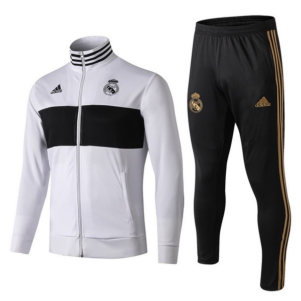 Trainingsanzug Real Madrid 2019-20 Weiß Schwarz